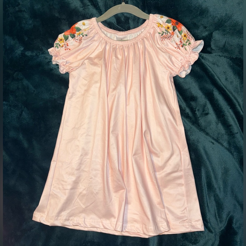 Light Pink Kids Casual Dress